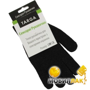     Targa Black Fingertips touch glove (L) (69978)