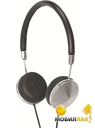  Frends Layla On-Ear Headphones Leather Black/Silver (010799)