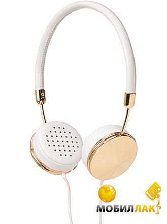  Frends Layla On-Ear Headphones Leather White/Rose Gold (010797)