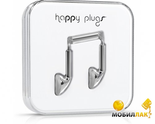  Happy Plugs Headphones Deluxe Edition Earbud Silver (7735)