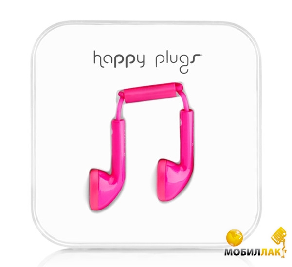  Happy Plugs Headphones Earbud Cerise (7709)