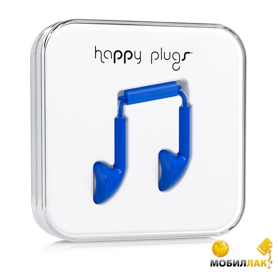  Happy Plugs Headphones Earbud Cobalt (7729)