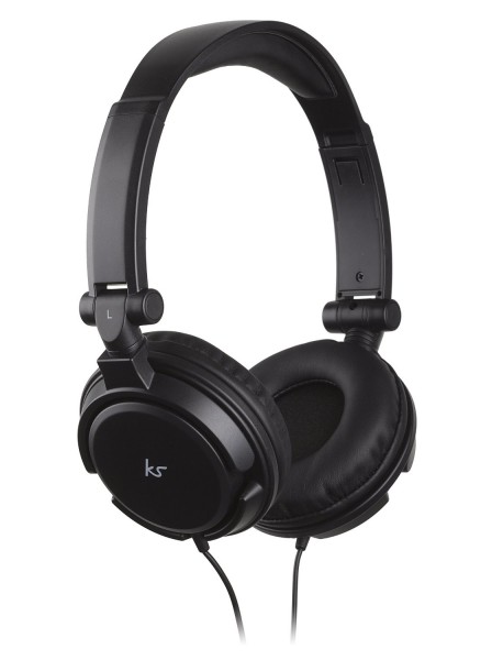  KitSound iD Headhones with Microphone and Multi-function Button Black (KSIDBK)