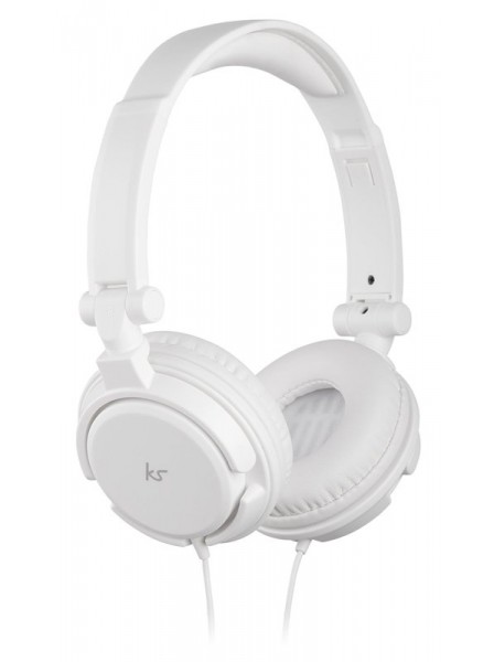  KitSound iD Headhones with Microphone and Multi-function Button White (KSIDWH)