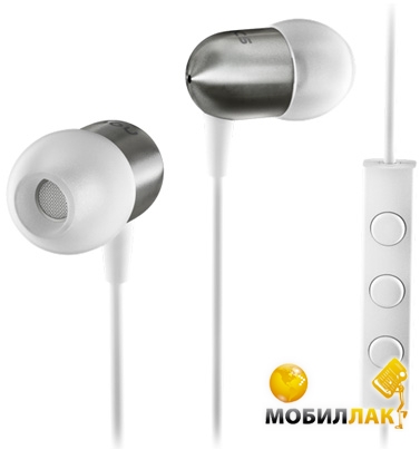  Nocs NS400 Titanium iOS Earphones with Remote and Mic White (NS400-002)