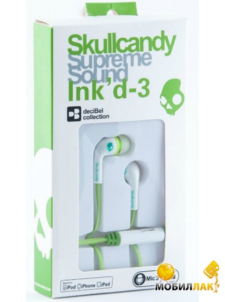  Skullcandy Inkd3 white/green