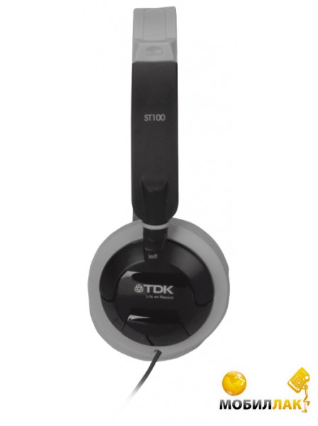  TDK ST100, On Ear Headphones, Black-t62131