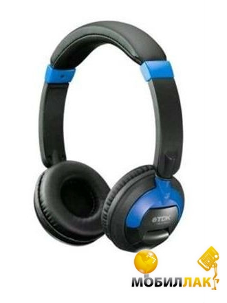  TDK ST260s, On Ear Headphones Smartphone Control, Blue-t62130