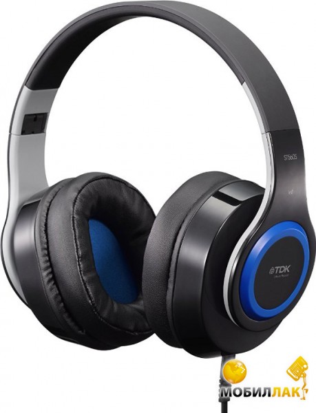  TDK ST560s, Over Ear Headphones Smartphone Control, Black, Blue-t62121