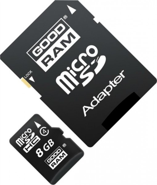 Карта памяти Goodram M40A 8GB Class 4 + SD-adapter (M40A-0080R11)