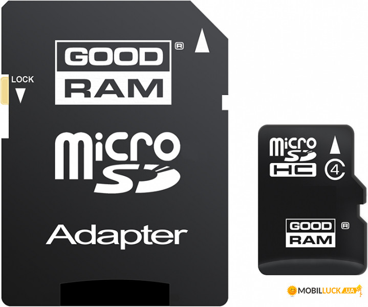   Goodram microSDHC class 4 SD adapter 8Gb