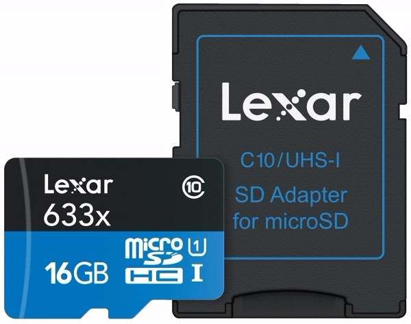 Карта памяти Lexar Micro SDHC 16GB 300x UHS-I C10 High-Performance + SD-адаптер (LSDMI16GBB1EU300A)