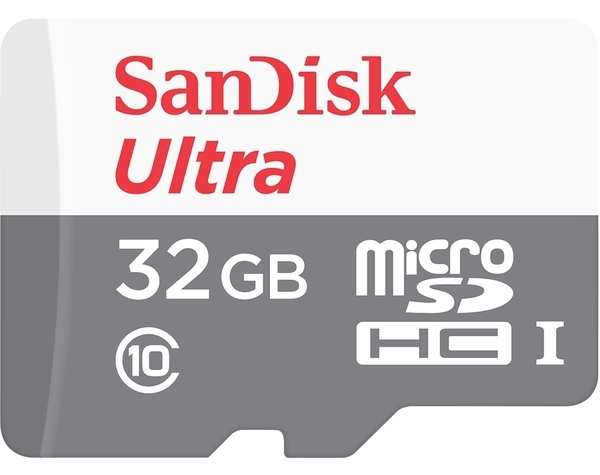 Карта памяти Sandisk microSDHC 32GB Ultra Class 10 UHS-I (SDSQUNB-032G-GN3MA)