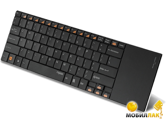   Rapoo Wireless MultiMedia TouchPad Keyboard black (E9180p)