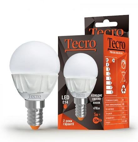 LED лампа Tecro PRO-G45-5W-4K-E14 5W 4000K E14