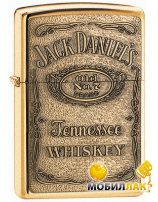  Zippo Jack Daniel'S Brass Emblem 254  BJD428