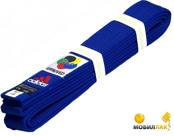    () Adidas Elite Belt with WKF logo 300  Blue (adiB240D240)