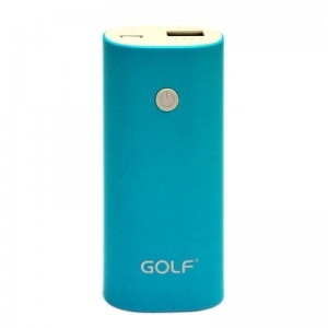 Универсальная мобильная батарея Golf GF-208 5200mah Blue (2000000561363)