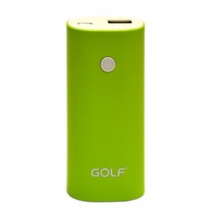 Универсальная мобильная батарея Golf GF-208 5200mah Green (2000000561394)