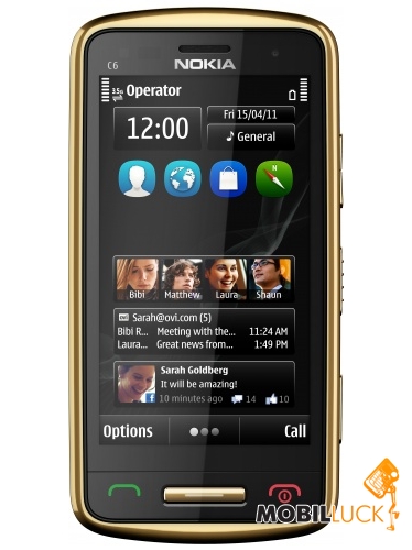 Nokia C6-01 Gold