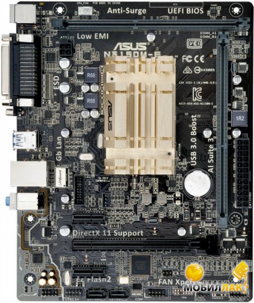   Asus N3150M-E CPU Celeron N3150 Quad-Core 2xDDR3 SO-DIMM VGA-HDMI LPT mATX