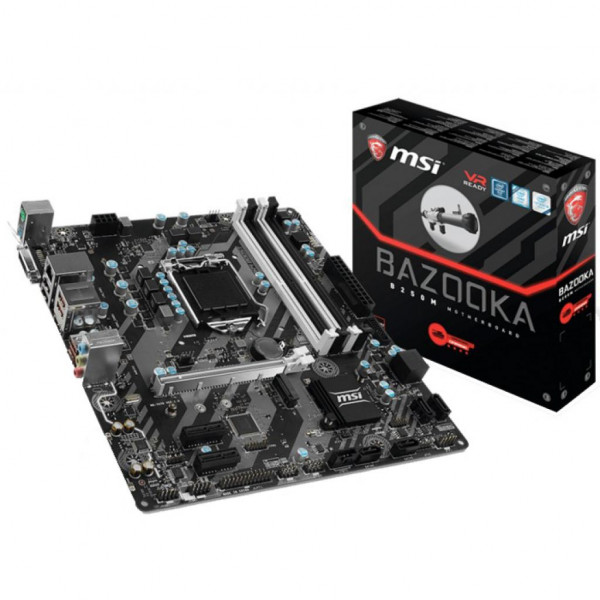   MSI B250M Bazooka s1151 B250 4DDR4 HDMI-DVI M.2 Socket3 USB 3.1 mATX