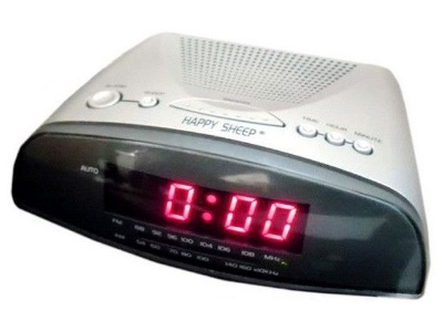 Часы радио будильник с LCD Happy Sheep YJ-9905