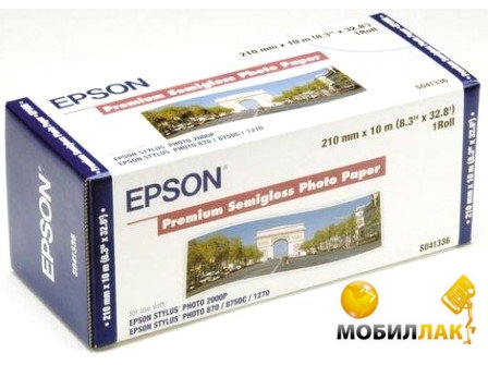  Epson Premium Semiglossy Photo Paper 210  x 10  (S041336)