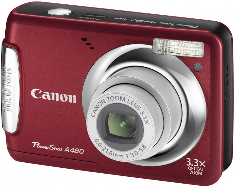Canon PowerShot A480 Red