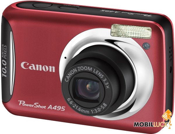 Canon PowerShot A495 Red