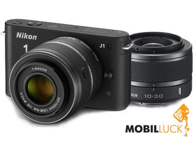 Nikon 1 J1 10-30mm 30-110mm Black