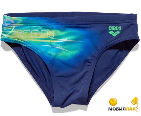   Arena Flash youth brief navy/pea green (6)