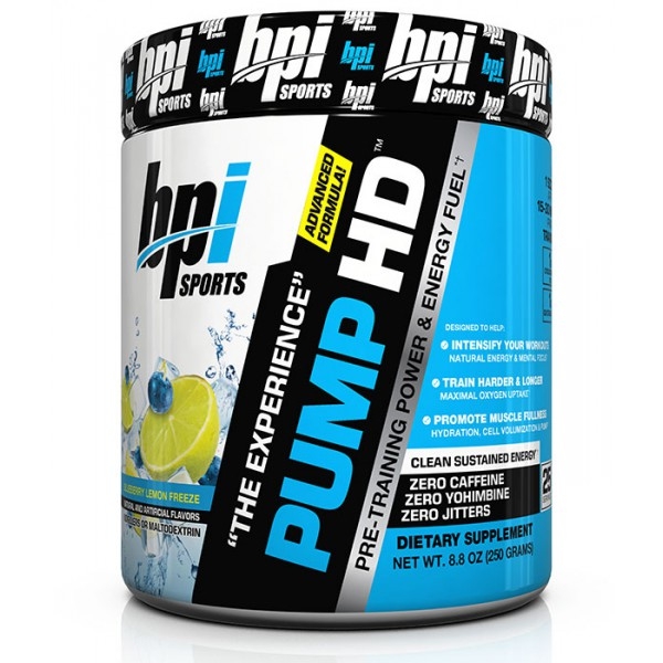   BPI Pump HD 250  blueberry lemon freeze