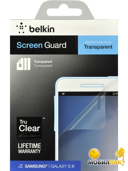   Galaxy S3 Belkin Screen Overlay CLEAR 3in1 (F8N846cw3)