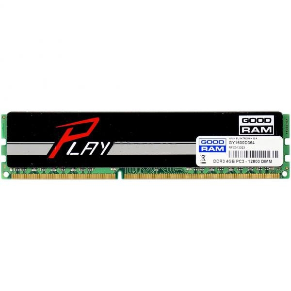   Goodram DDR3 4GB/1600 Play Black (GY1600D364L11/4G)