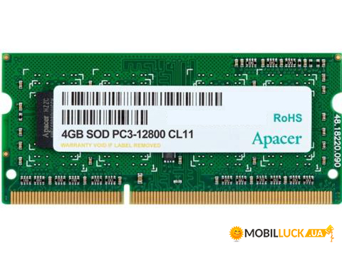    Apacer DDR3 4Gb 1600 1.35V (DV.04G2K.HAM)