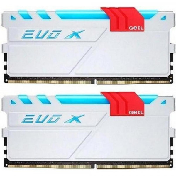   GeIL 16 GB 2x8GB DDR4 3000 MHz Evo X Frost White (GEXG416GB3000C16ADC)