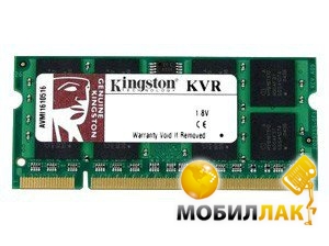  Kingston DDR2 800 1GB SO-DIMM (KVR800D2S6/1G)