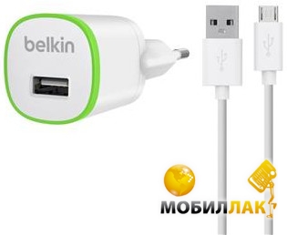   Belkin USB Micro Charger (220V + microUSB able, USB 1Amp),  (F8M710vf04-WHT)