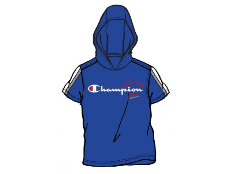  Champion Hooded T'shirt (303460-OLB) , M