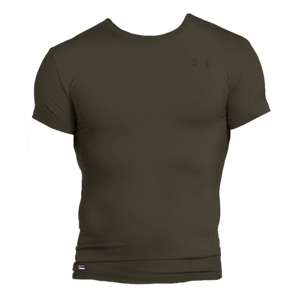  Under Armour Tactical HeatGear Compression Short Sleeve T-Shirt OD (M)