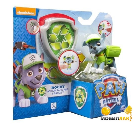 Spin Master Рокки Spin Master Щенячий патруль с механической функцией (SM16600-5) Spin Master