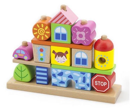 Набор кубиков Viga Toys Город (50043)