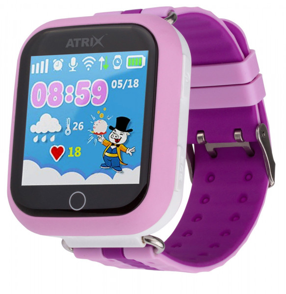 - Atrix Smart watch iQ100 Touch GPS Pink
