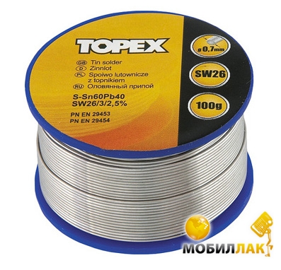   60%Sn,  1.0 ,100  Topex (44E522)