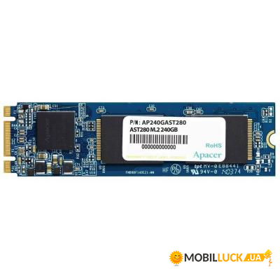  SSD Apacer M.2 2280 240GB (AP240GAST280)