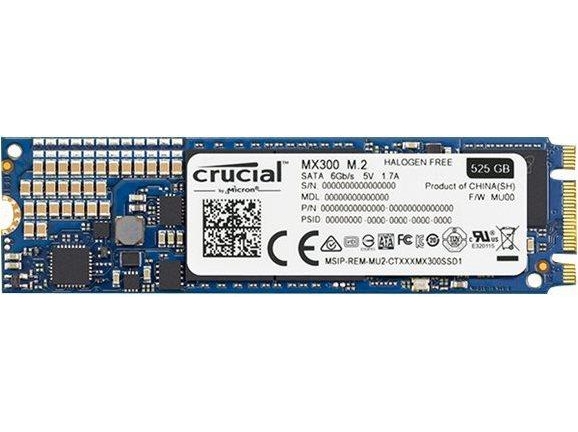 SSD  Crucial MX300 525GB 2280 SATA TLC (CT525MX300SSD4)
