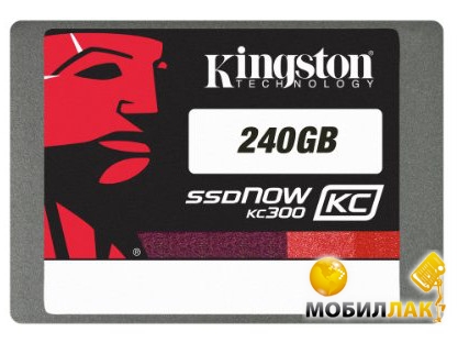 SSD- Kingston KC300 240GB 7mm SATA III 2,5 w/adap (SKC300S37A/240G)