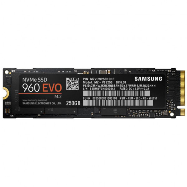 SSD  Samsung 960 EVO 250GB NVMe M.2 TLC (MZ-V6E250BW)