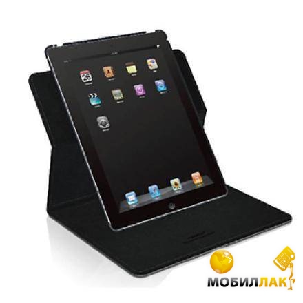   iPad 3/4 Macally Protective case with rotatable stand Black (Shellstand-3B)